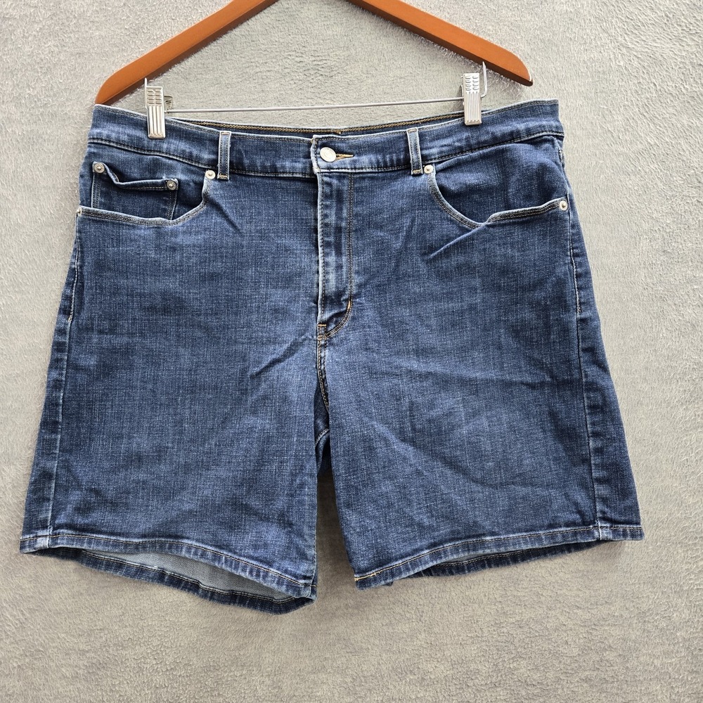 Levi's 501 Women Shorts W33 Blue Denim Jeans Classic Short Button 7" Inseam